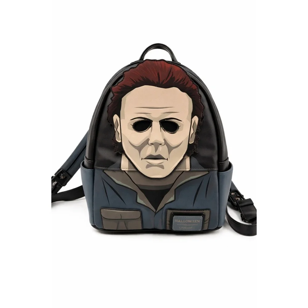 LOUNGEFLY‎ Halloween Michael Myers Mini Backpack Black Horror Mask